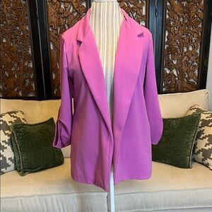 ANDREE BY UNIT Vibrant Purple Blazer